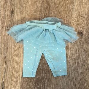 Carter's Blue and White Polkadots Tulle Skirt